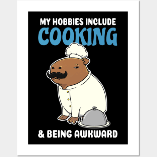 My hobbies include Cooking and being awkward cartoon Capybara Posters and Art